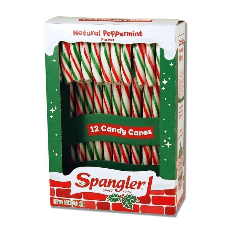 Spangler Natural Peppermint Candy Canes - 1 x 150g