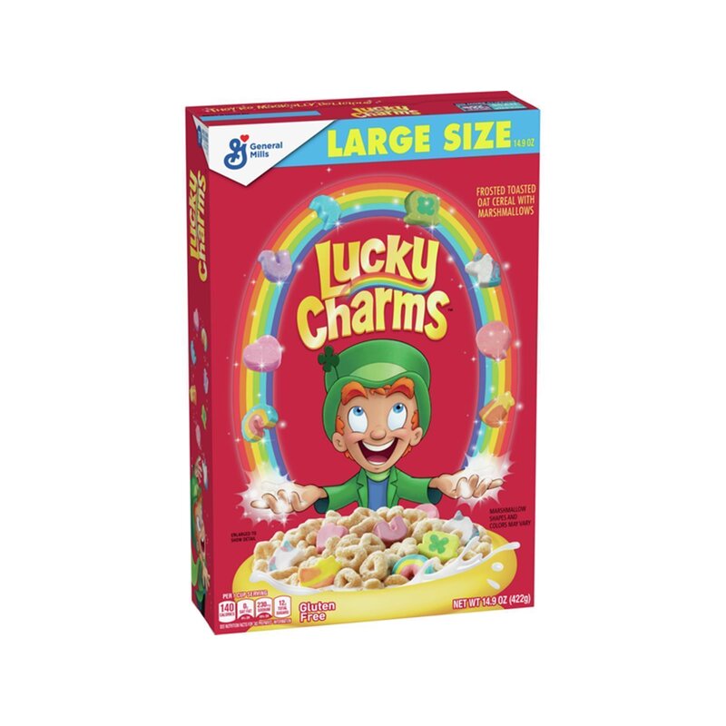 Lucky Charms - Cereal with Marshmallows - Large Size - 1 x 422g