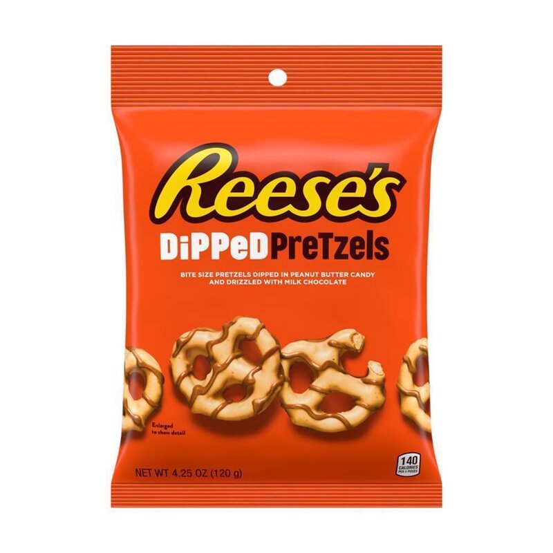Reeses - Dipped Pretzels - Peanut Butter Milk Chocolate - 120g