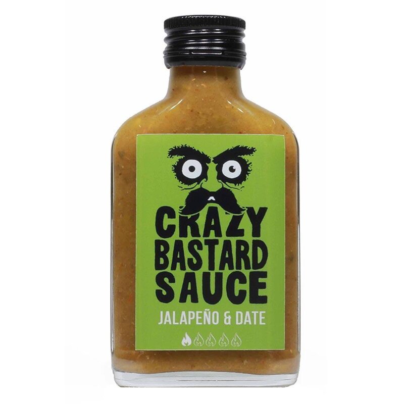 Crazy Bastard Sauce - Jalapeno & Date - Schärfe 3/10 - 1 x 100ml