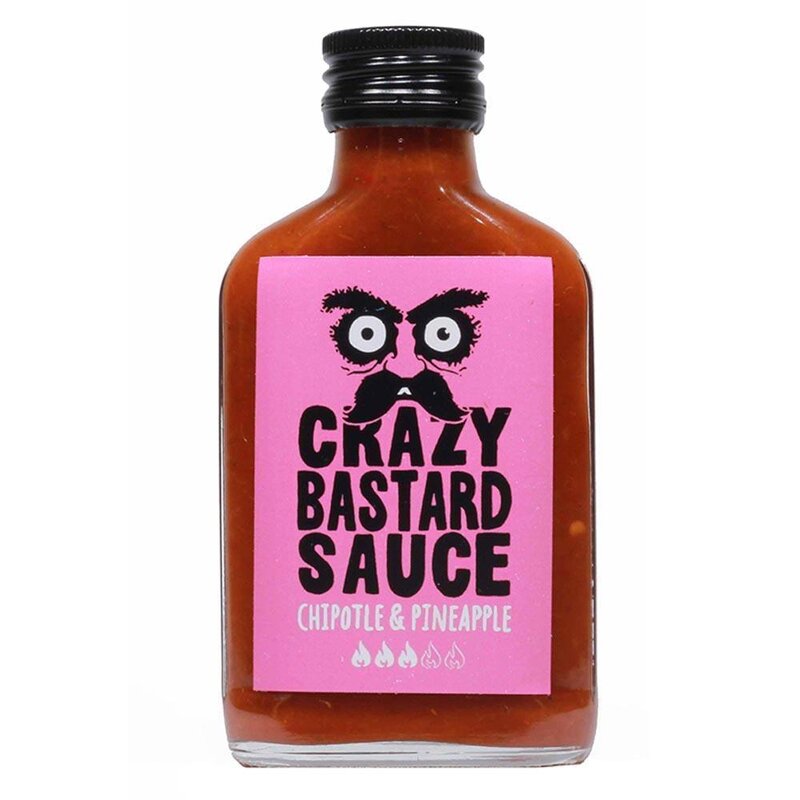 Crazy Bastard Sauce - Chipotle & Pineapple - Schärfe 5/10 - 1 x 100ml