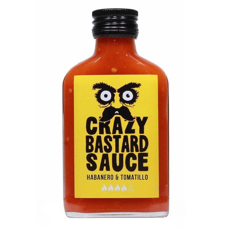 Crazy Bastard Sauce - Habanero & Tomatillo - Schärfe 7/10 - 1 x 100ml