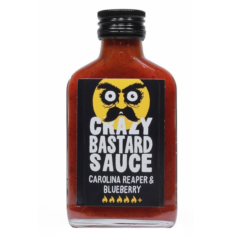 Crazy Bastard Sauce - Carolina Reaper & Blueberry - Schärfe 10/10 - 1 x 100ml