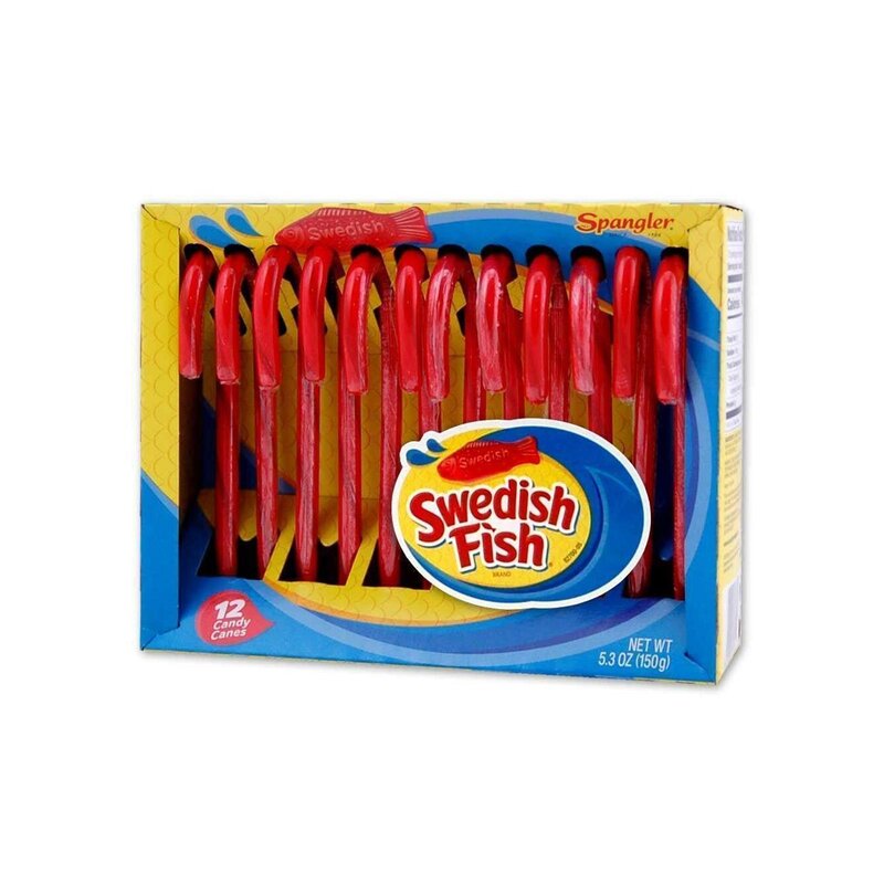 Spangler - Swedish Fish - Candy Canes - 1 x 150g