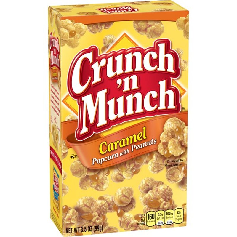 Crunch n Munch Caramel Popcorn mit Erdnüsen - 1 x 99g