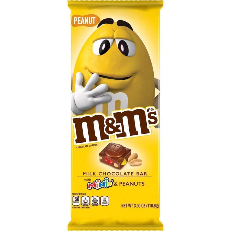 m&ms - Milk Chocolate Bar Peanut - 1 x 110,6g