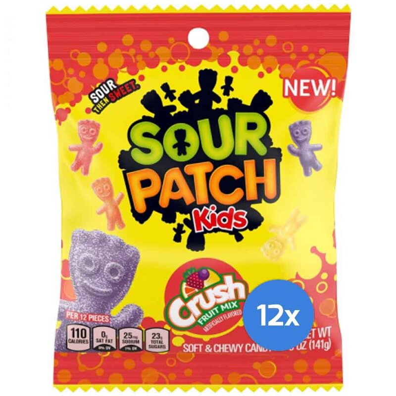 Sour Patch - Kids - Crush Fruit Mix - 12 x 141g