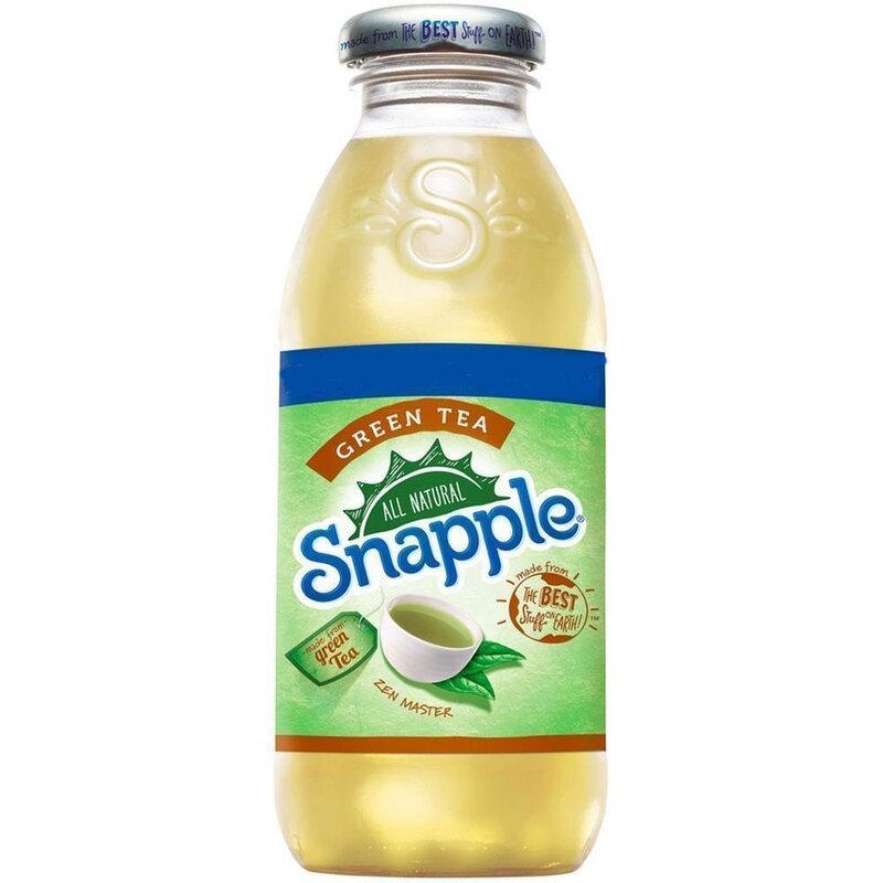 Snapple - Green Tea Glasflasche - 1 x 473 ml