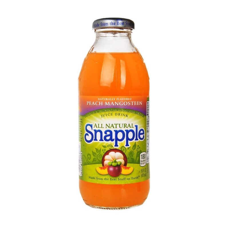 Snapple - Peach Mangosteen - Glasflasche - 1 x 473 ml