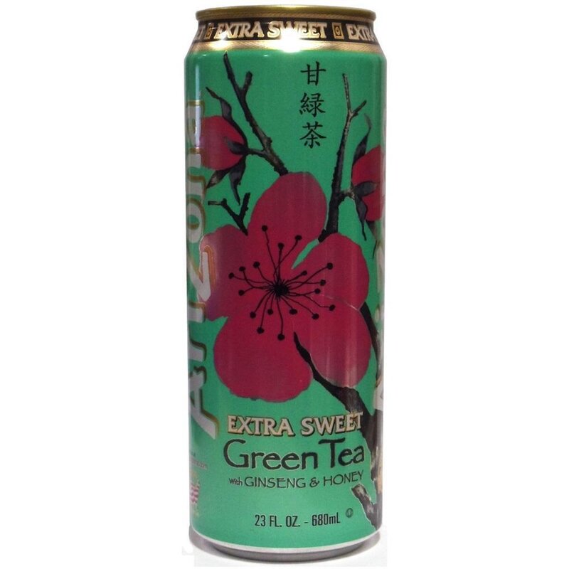 Arizona - Extra Sweet Green Tea with Ginseng and Honey - 680 ml