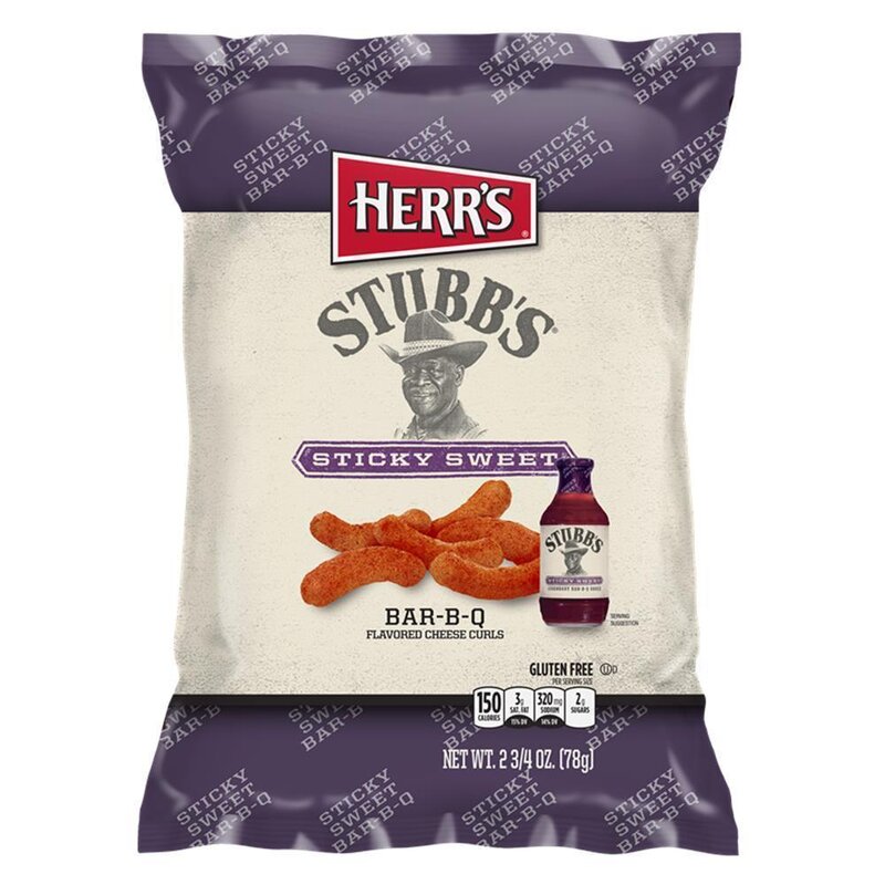 Herrs - Stubbs BAR-B-Q Cheese Curls - 1 x 184,3g