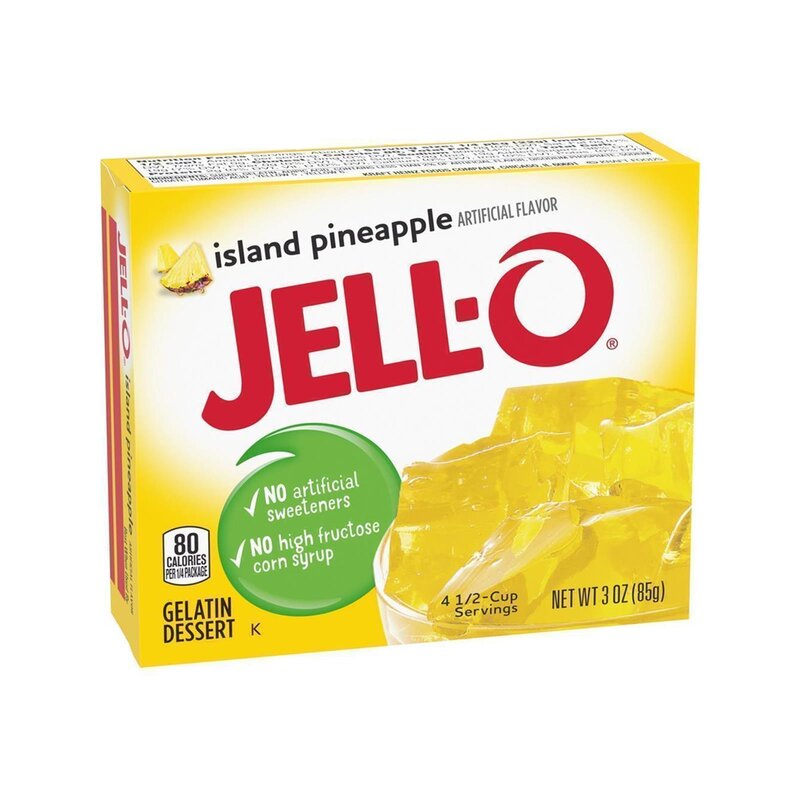 Jell-O - Island Pinneapple Gelatin Dessert - 85 g