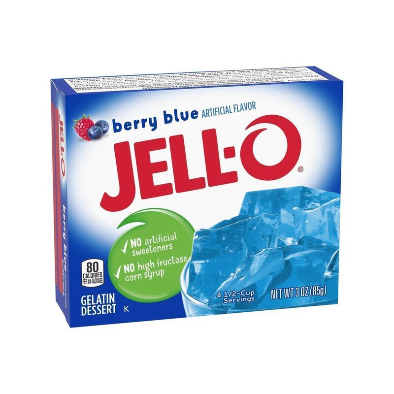 Jell-O - Berry Blue Gelatin Dessert - 85 g
