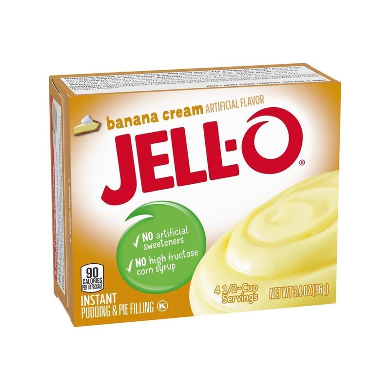 Jell-O - Banana Cream Instant Pudding & Pie Filling - 96 g