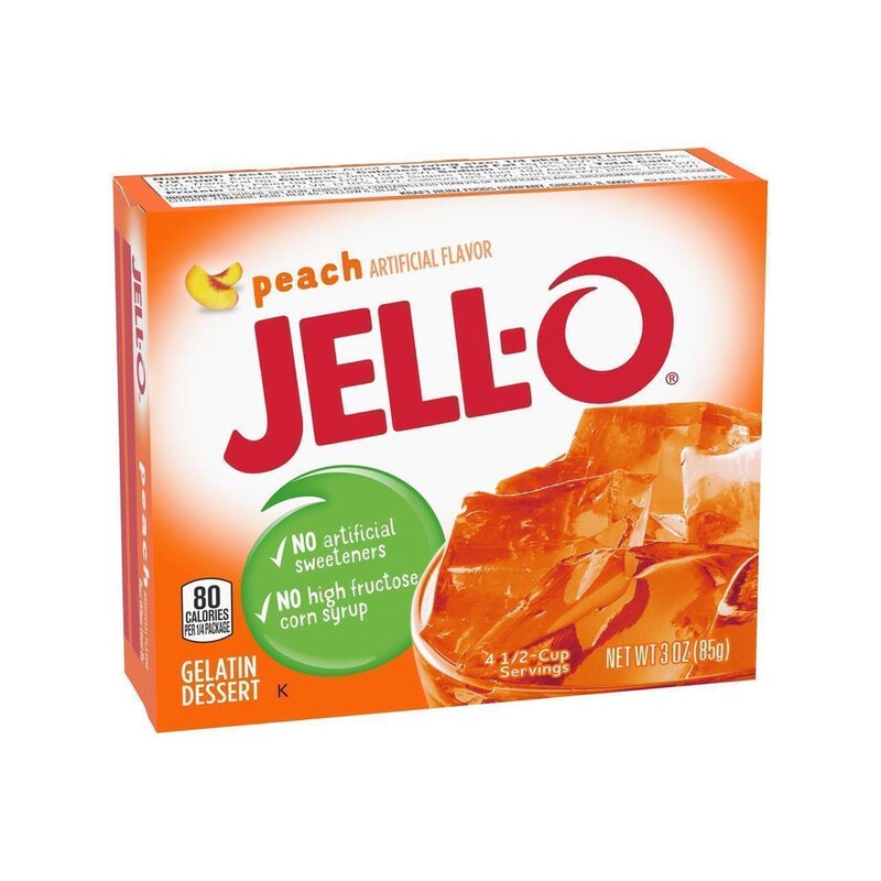 Jell-O - Peach Gelatin Dessert - 85 g