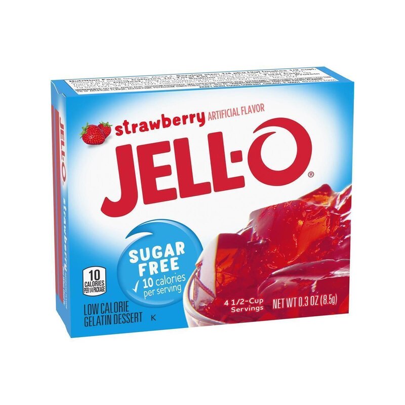 Jell-O - Sugar Free Strawberry Gelatin Dessert - 8,5 g