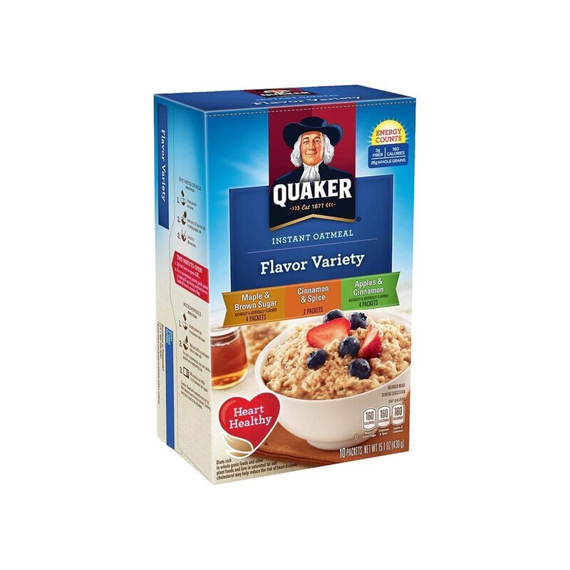 Quaker Instant Oatmeal - Flavor Variety - 430g