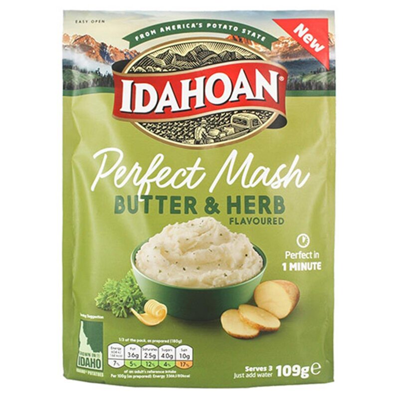 Idahoan - Perfekt Mash Butter & Herb - 1 x 109g