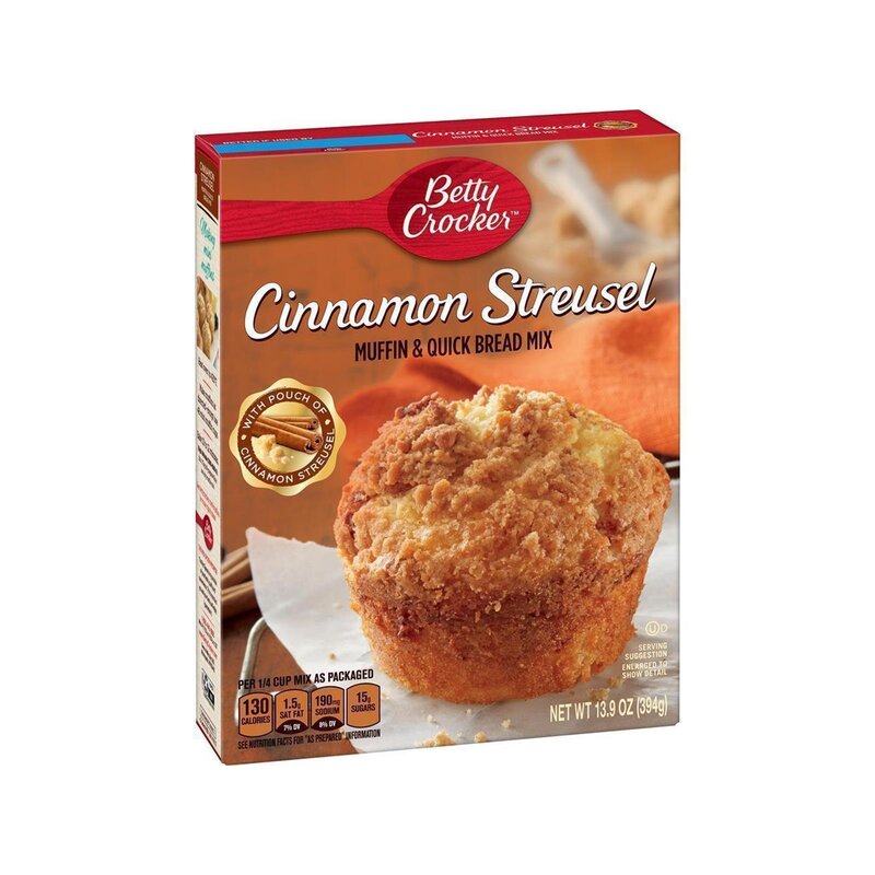 Betty Crocker - Cinnamon Streusel Muffin and Quick Bread Mix - 1 x 394 g