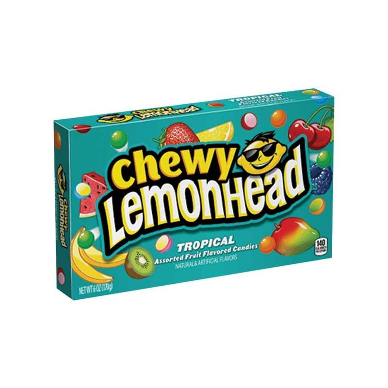 Lemonhead - Tropical Chewy Candy - 1 x 23g