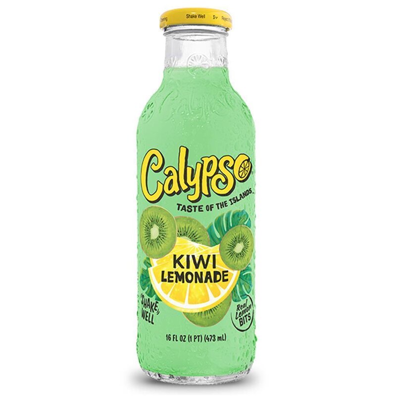 Calypso - Kiwi Lemonade - Glasflasche - 12 x 473 ml