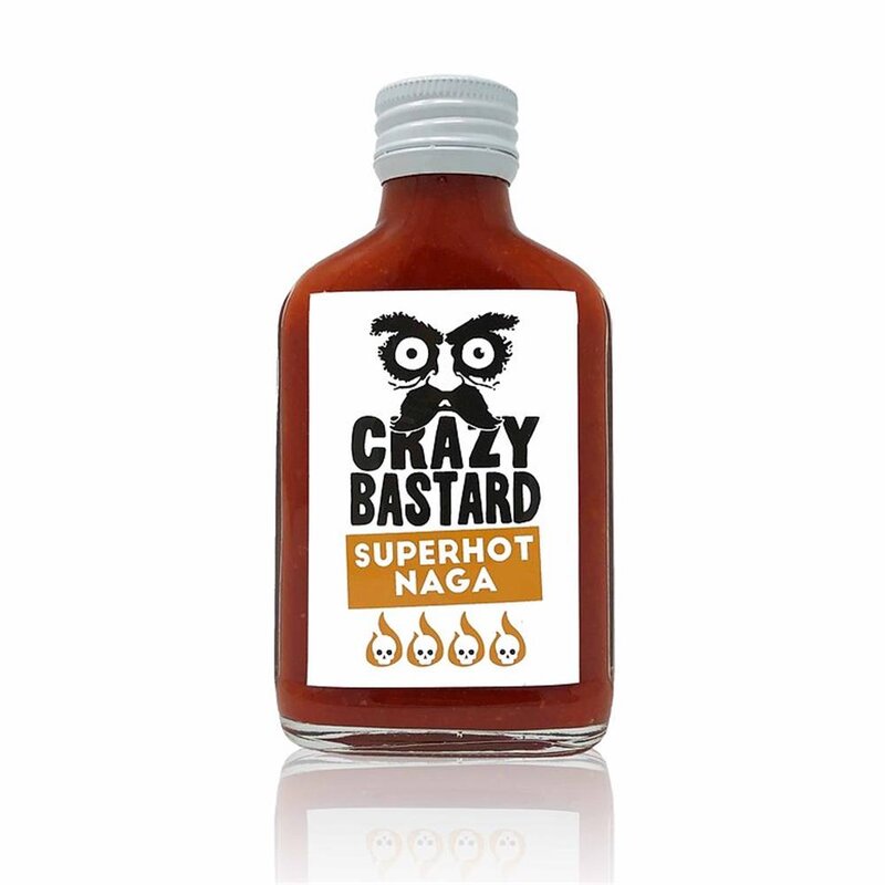 Crazy Bastard Sauce - Superhot Naga - Schärfe 09/10 - 1 x 100ml