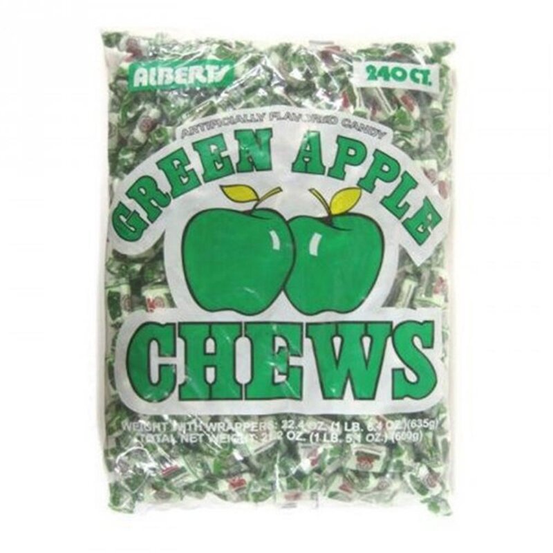 Alberts - Green Apple Chews - 635g (240 Stück)