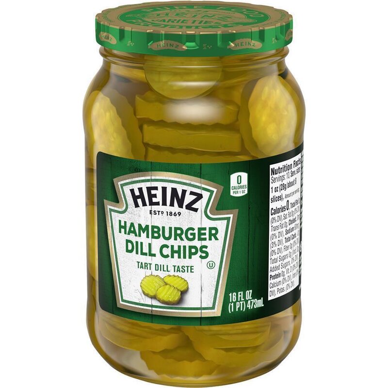HEINZ - Hamburger Dill Chips - Glas - 473ml
