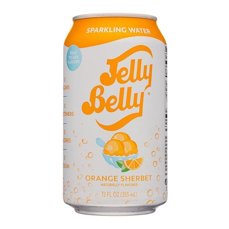 JellyBelly Sparkling Water Orange Sherbet - 1 x 355ml