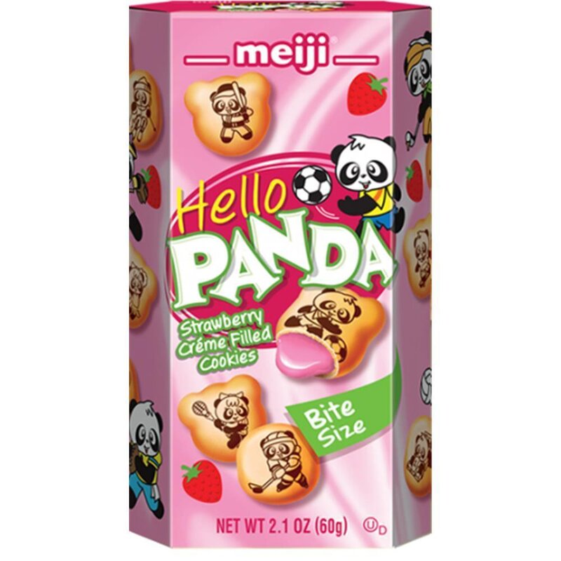 Meiji Hello Panda Strawberry - 10 x 60g