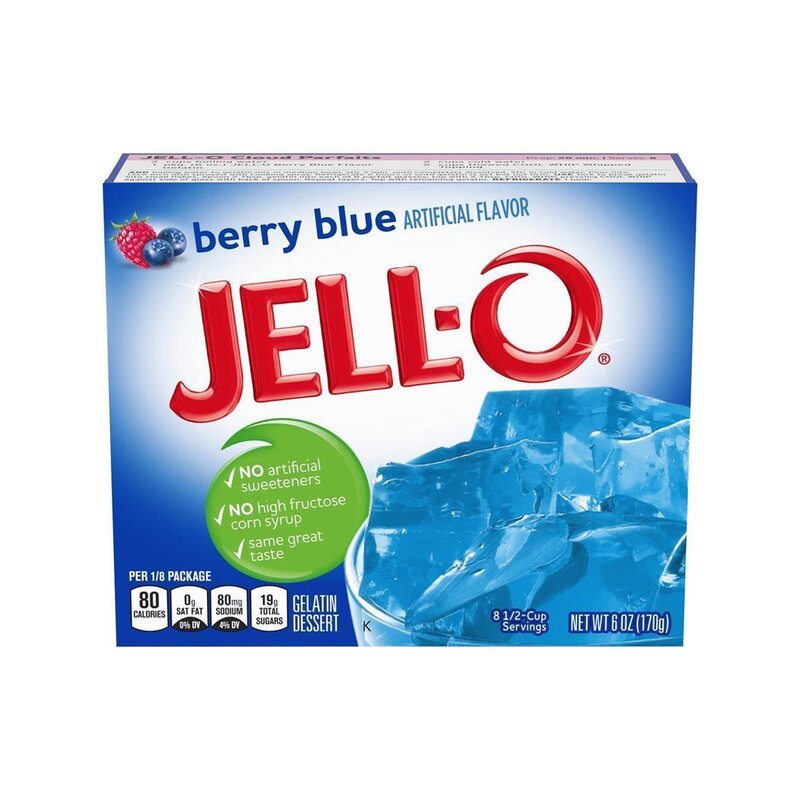 Jell-O - Berry Blue Gelatin Dessert - 170 g