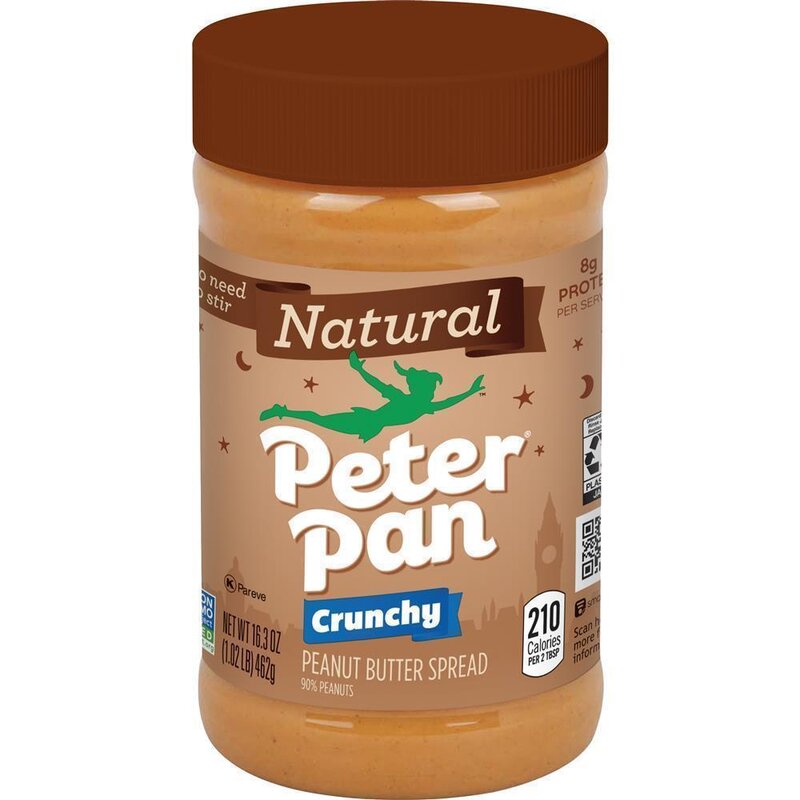 Peter Pan Natural Peanut Butter Crunchy - 462g