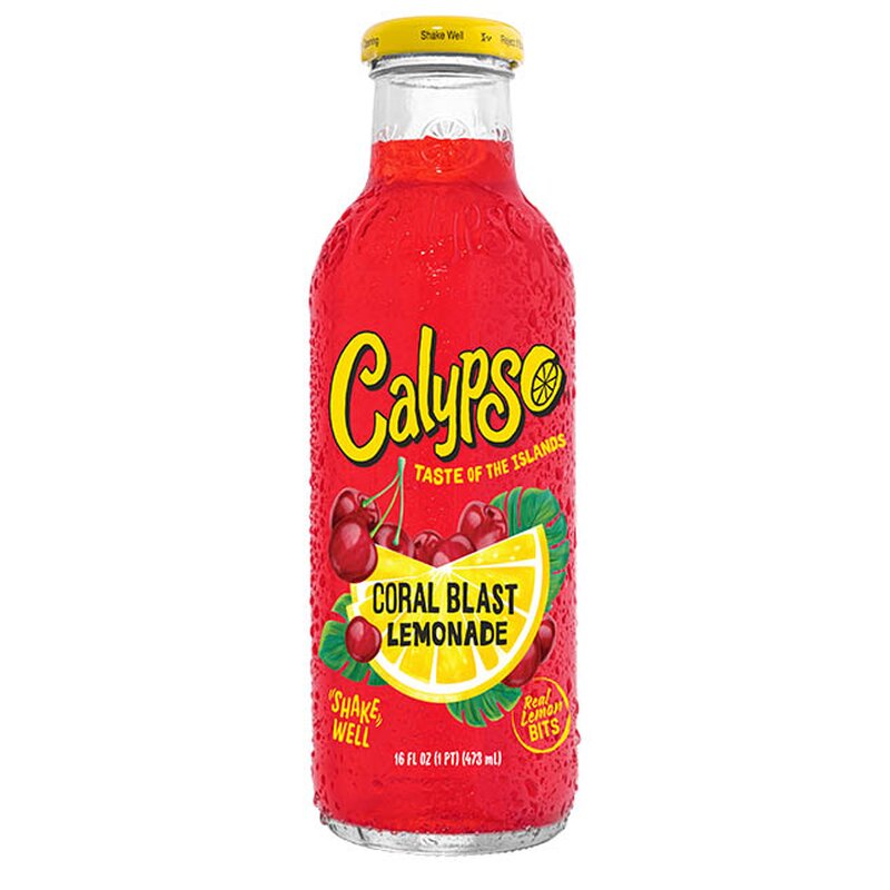 Calypso - Coral Blast - Glasflasche - 6 x 473 ml - MHD 30.10.22