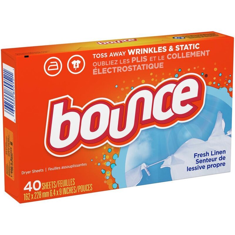 Bounce Fresh Linen Dryer Sheets Original - 40 Stück