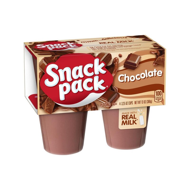 Snack Pack Chocolate Pudding Cups 4 Count - 368g