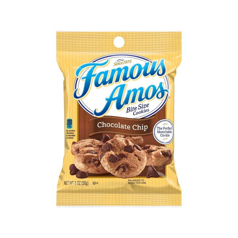 Famous Amos Bite Size Cookies Chocolate Chip - 36 x 56g