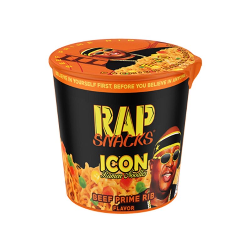 Rap Snacks Beef Prime Rib Ramen Cup - 64g