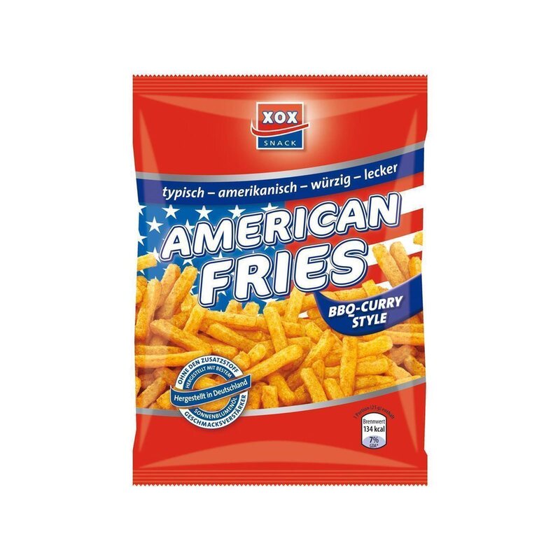 XOX Snack - American Fries BBQ Curry Style - 125g