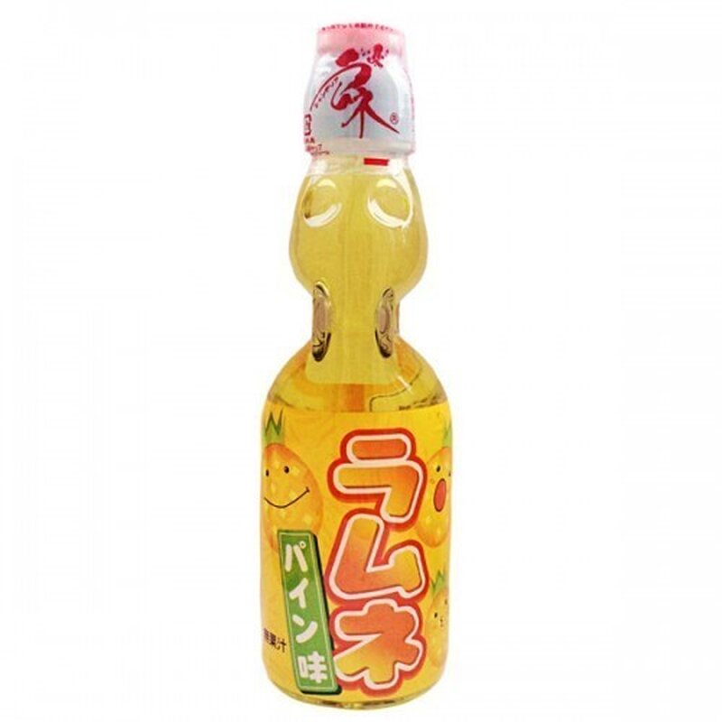 Hata Kosen Ramune Pineapple Japanese Soda - 1 x 200ml
