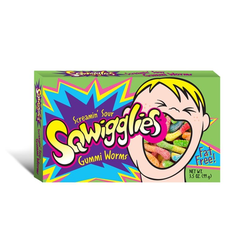 Screamin Sour Sqwigglies Gummi Worms - 99g