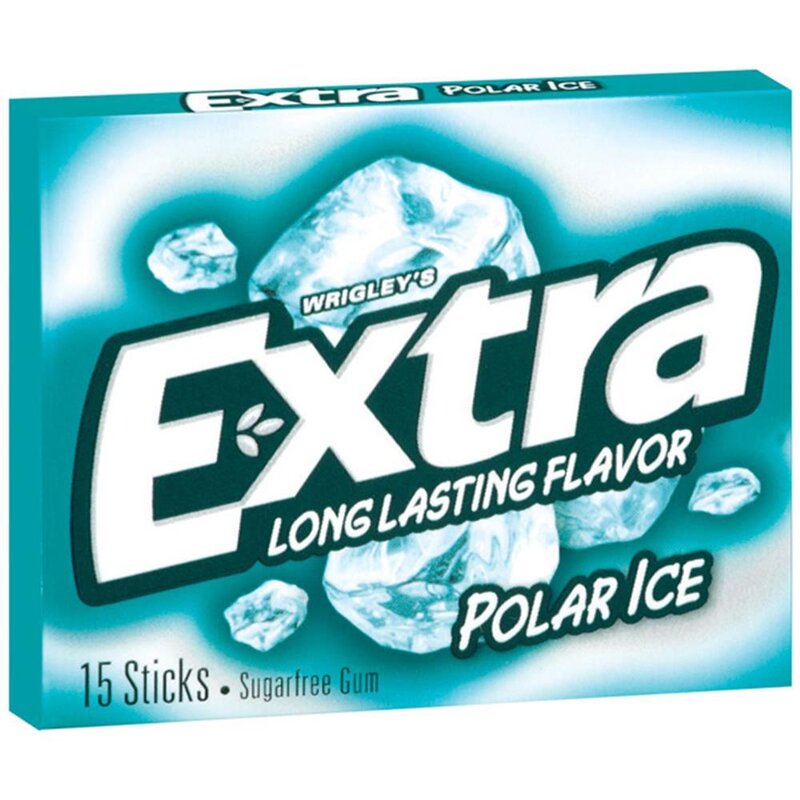 Wrigleys Extra - Long Lasting Flavor - Polar Ice - 15 Stück