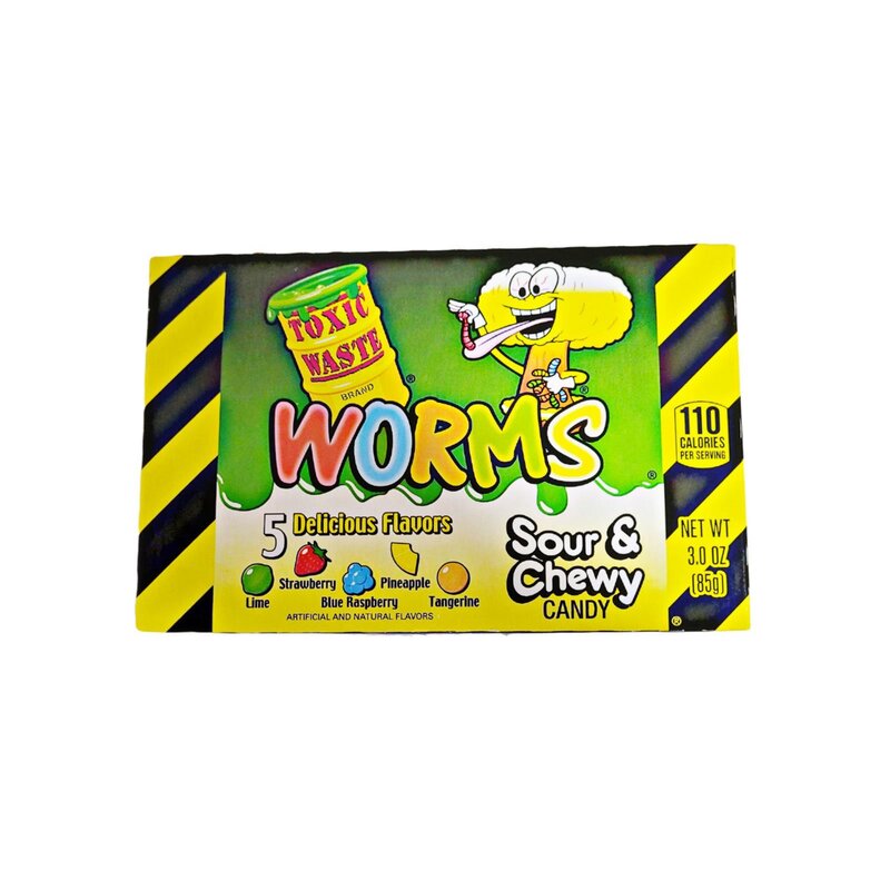 Toxic Waste Worms Sour & Chewy -  85g
