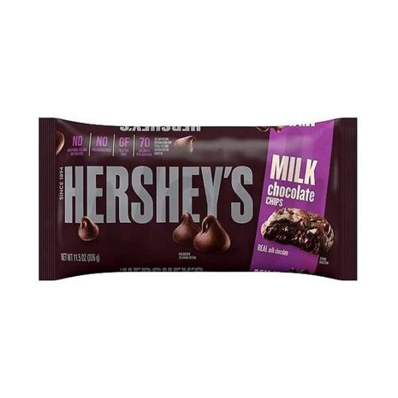 Hersheys Milk Chocolate Chips Schokotröpfchen 326g