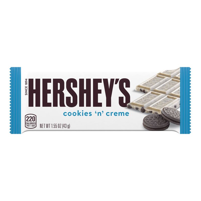 Hersheys Cookies & Creme - 1 x 43g